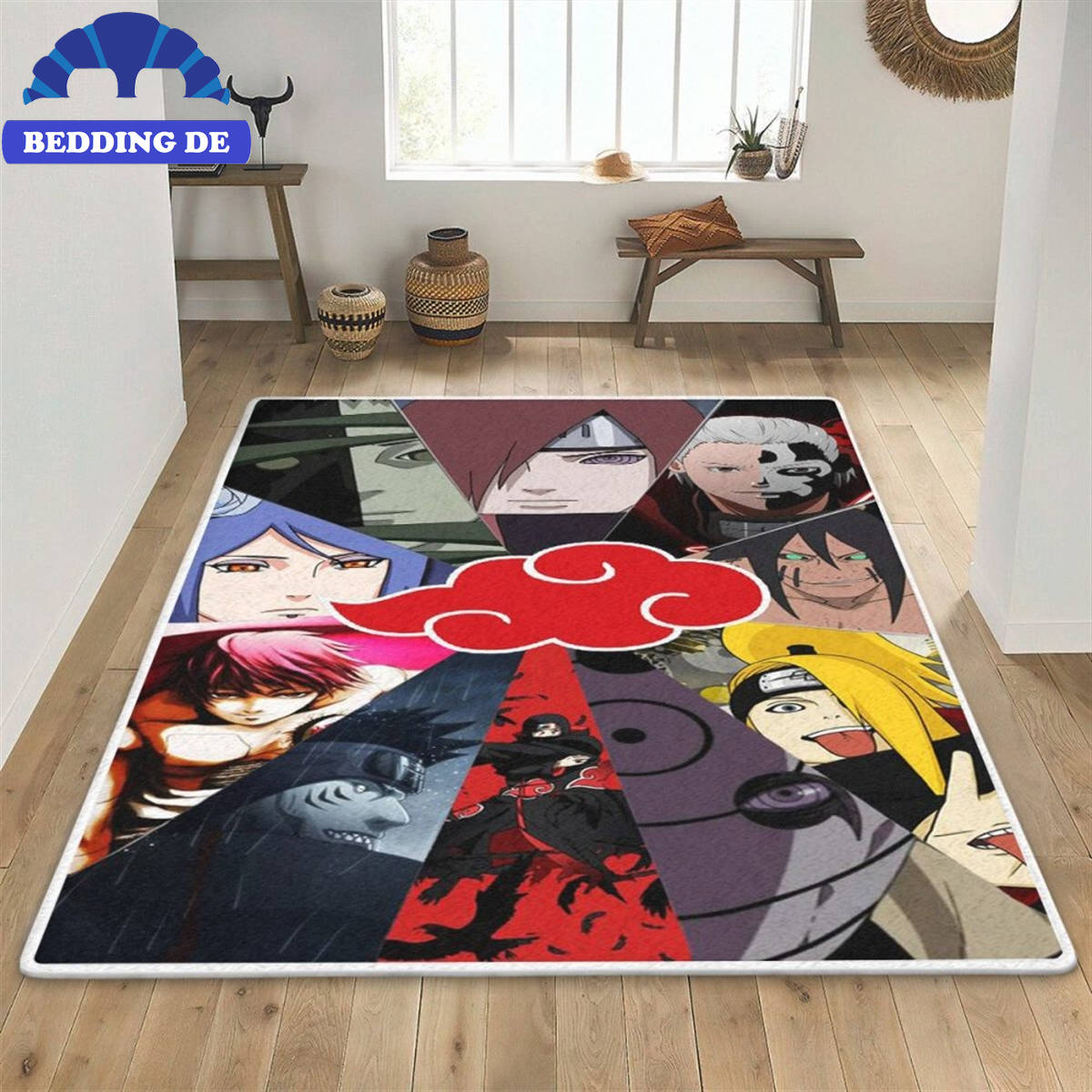 Akatsuki Naruto Anime - Teppich Wohnzimmer Küchenteppich Teppichboden, Anime Deko für dein Zuhause