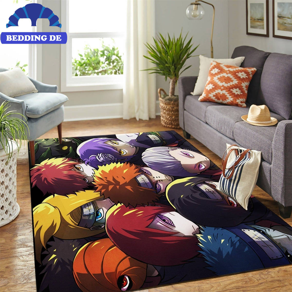 Akatsuki Naruto Carpet Teppich Wohnzimmer Küchenteppich Teppichboden, Das perfekte Anime Geschenk