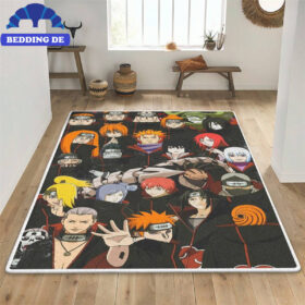 Akatsuki Naruto Shippuden - Teppich Wohnzimmer Küchenteppich Teppichboden, Gemütlichkeit im Otaku Stil