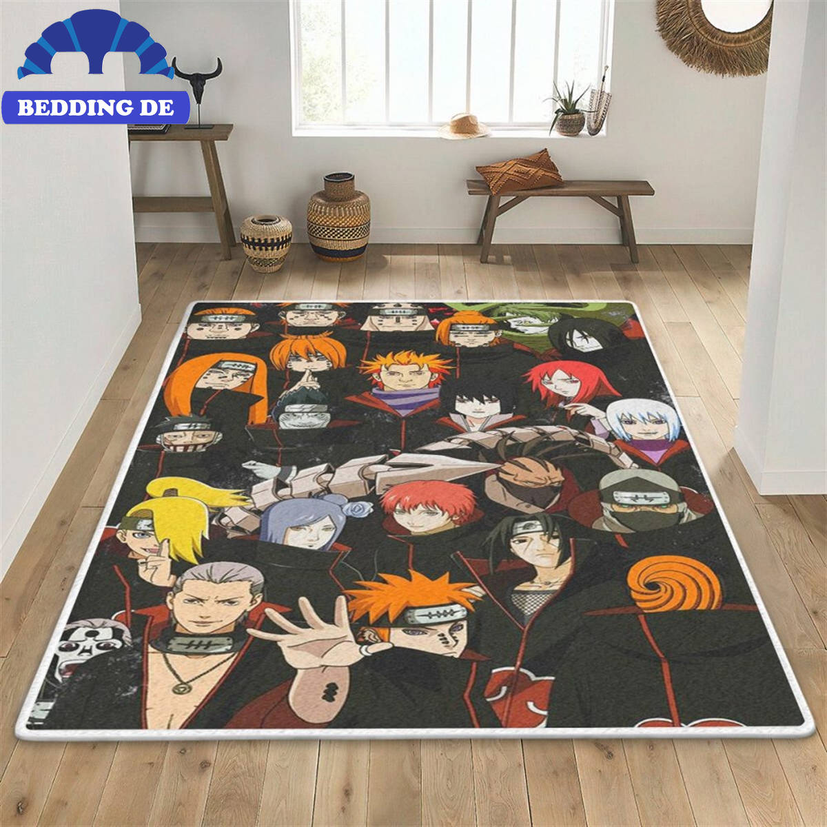 Akatsuki Naruto Shippuden - Teppich Wohnzimmer Küchenteppich Teppichboden, Gemütlichkeit im Otaku Stil