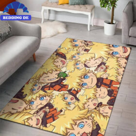 Cute Naruto Chibi Teppich Wohnzimmer Küchenteppich Teppichboden, Premium Manga Teppich