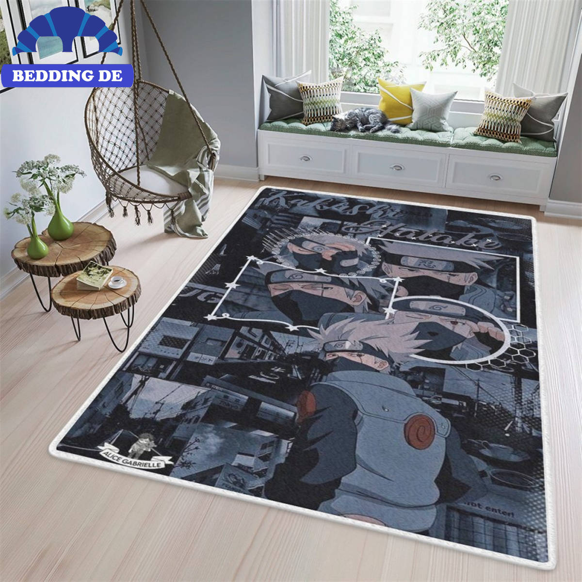 Hatake Kakashi Naruto Anime Christmas Gifts - Teppich Wohnzimmer Küchenteppich Teppichboden, Hochwertiger Otaku Style