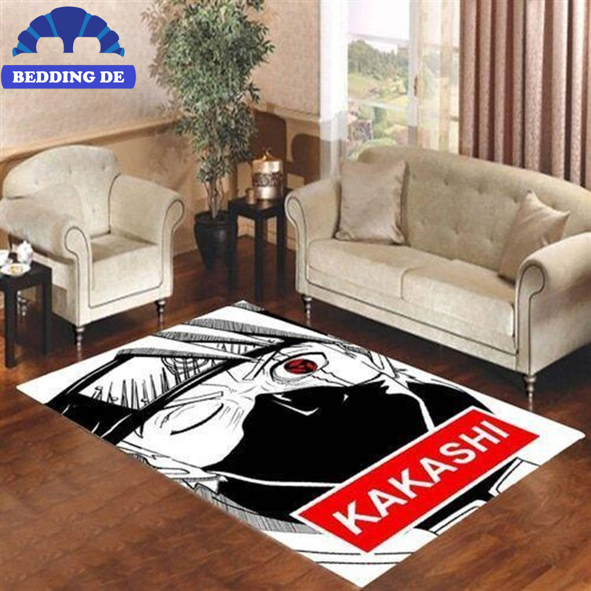 Kakashi Hatake Face Naruto Shippuden Teppich Wohnzimmer Küchenteppich Teppichboden, Für echte Konoha Fans