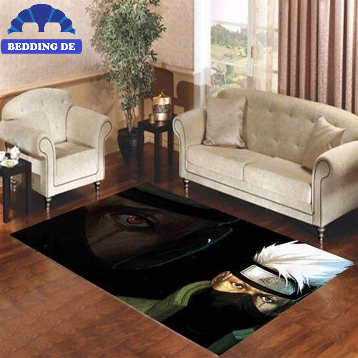 Kakashi Naruto Cartoon Teppich Wohnzimmer Küchenteppich Teppichboden, Gemütlichkeit im Otaku Stil