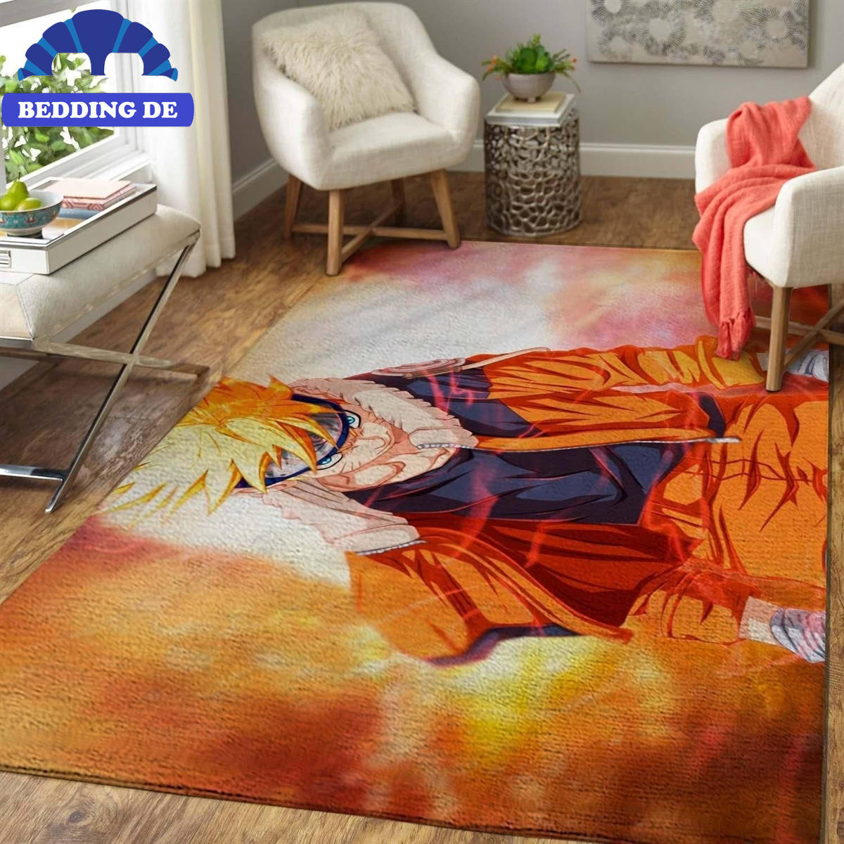 Manga - Anime Fans Naruto Area Teppich, Klarer Druck & Lebendige Farben