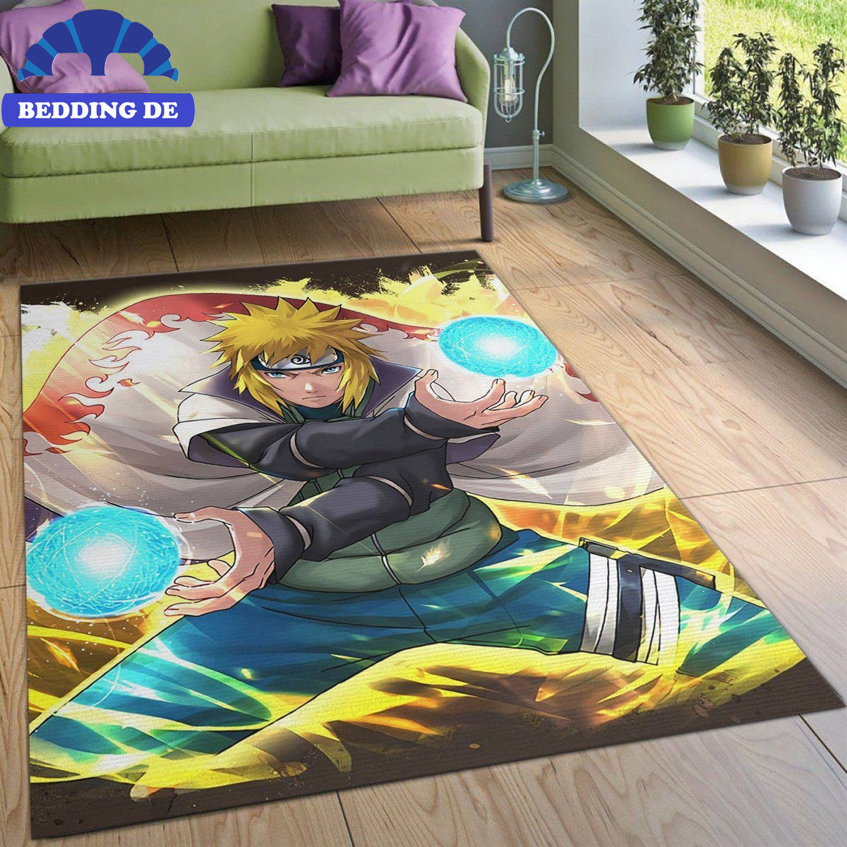 Minato Naruto Shippoden Teppich Wohnzimmer Küchenteppich Teppichboden, Für Sammler und Anime Liebhaber