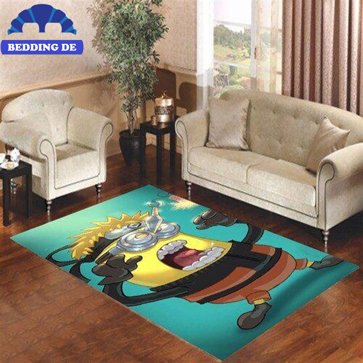 Minions Naruto Teppich Wohnzimmer Küchenteppich Teppichboden, Klarer Druck & Lebendige Farben