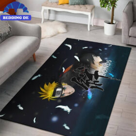 Naruto And Sasuke Teppich Wohnzimmer Küchenteppich Teppichboden, Weich und Rutschfester Komfort