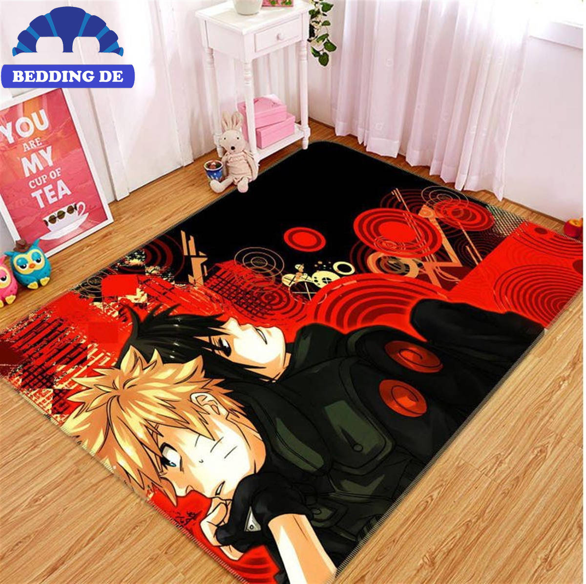 Naruto Anime 35 - Teppich Wohnzimmer Küchenteppich Teppichboden, Einzigartiges Anime Design
