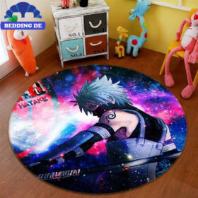 Naruto Anime 4 Round - Teppich Wohnzimmer Küchenteppich Teppichboden, Klarer Druck & Lebendige Farben