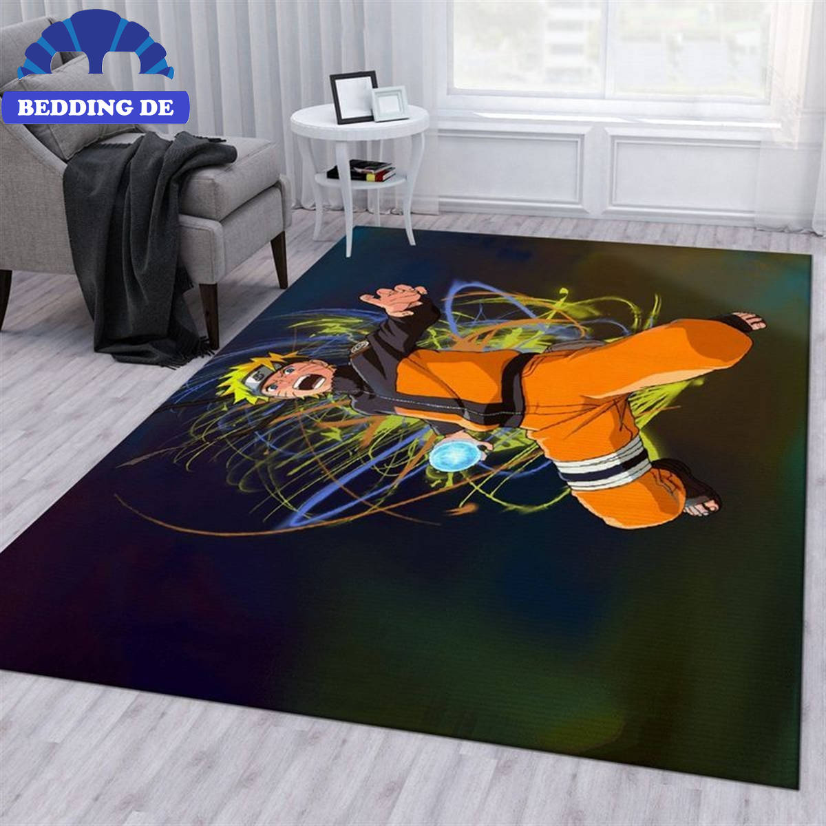 Naruto Anime 4 - Teppich Wohnzimmer Küchenteppich Teppichboden, Das ultimative Geschenk für Anime Fans