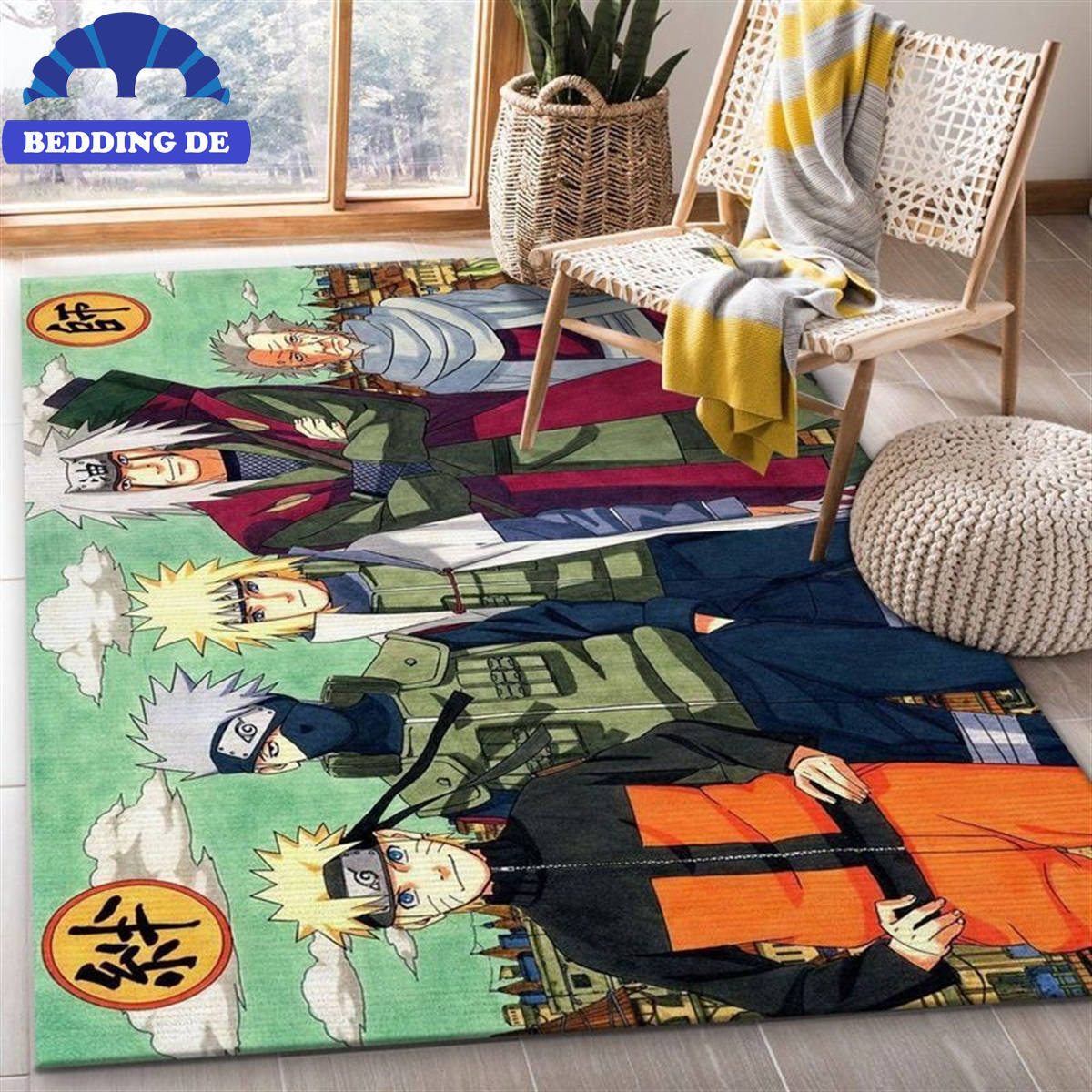 Naruto Anime 5 - Teppich Wohnzimmer Küchenteppich Teppichboden, Einzigartiges Anime Design