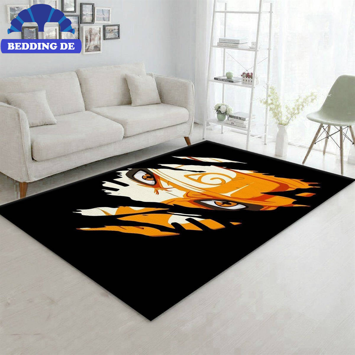 Naruto Anime Area Teppich Wohnzimmer Küchenteppich Teppichboden, Sharingan Augen Edition
