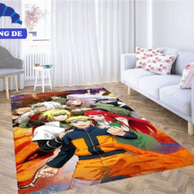 Naruto Fanart With All Characters Teppich Wohnzimmer Küchenteppich Teppichboden, Original Naruto Shippuden Vibe