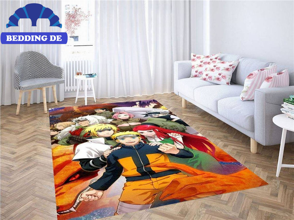 Naruto Fanart With All Characters Teppich Wohnzimmer Küchenteppich Teppichboden, Original Naruto Shippuden Vibe