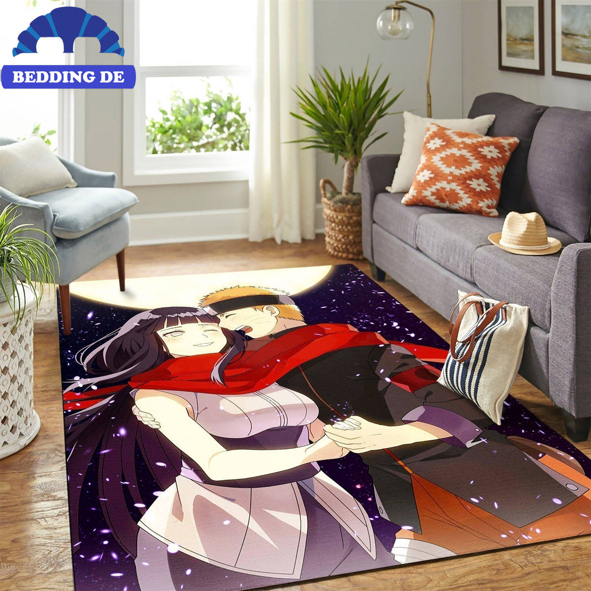 Naruto Hinata Teppich Wohnzimmer Küchenteppich Teppichboden, Ninja Style für deinen Boden