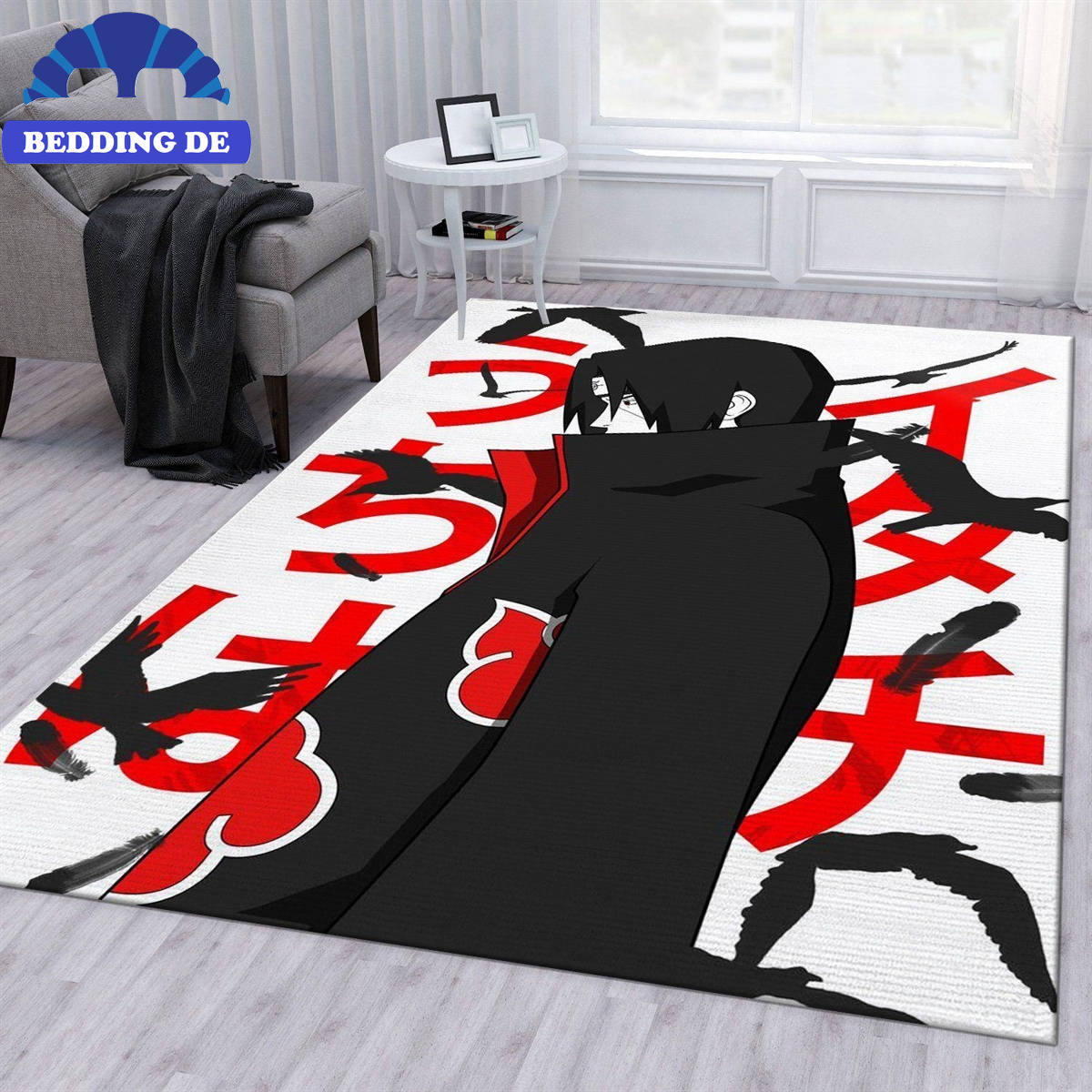 Naruto Itachi Anime Area Teppich Wohnzimmer Küchenteppich Teppichboden, Für echte Konoha Fans