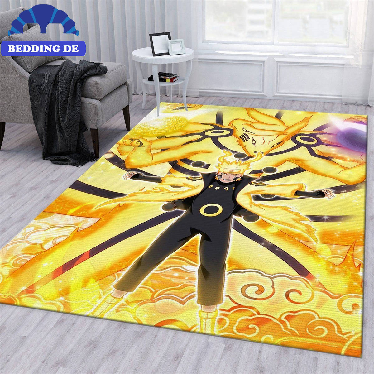 Naruto Kurama Anime Teppich Wohnzimmer Küchenteppich Teppichboden, Original Naruto Shippuden Vibe