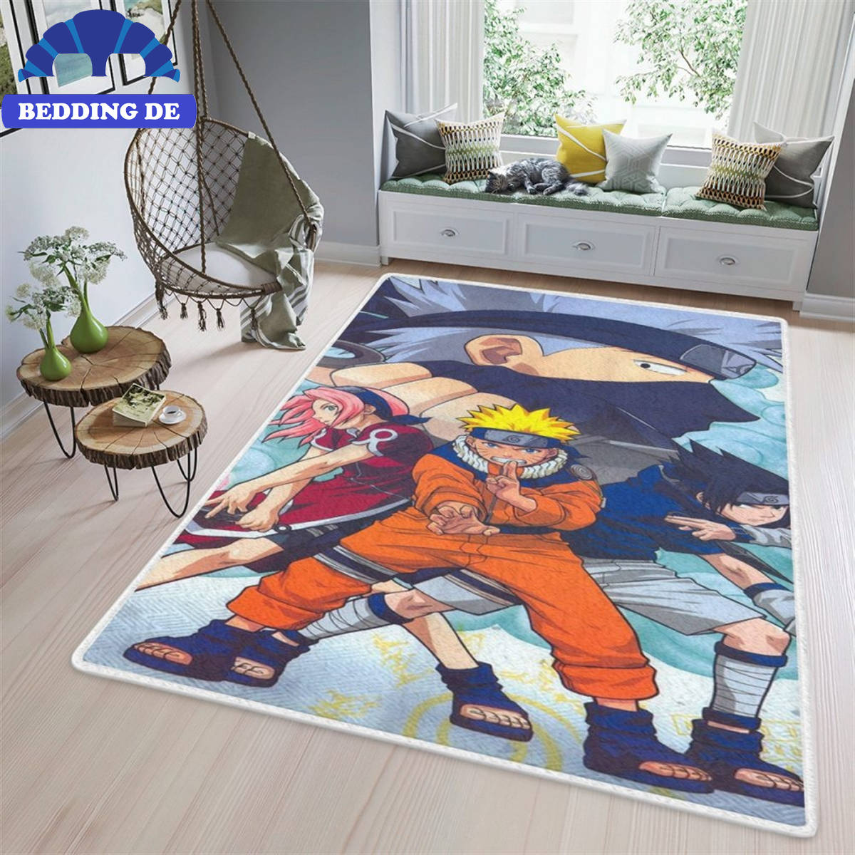 Naruto Manga - Teppich Wohnzimmer Küchenteppich Teppichboden, Dein Anime Schlafzimmer Upgrade