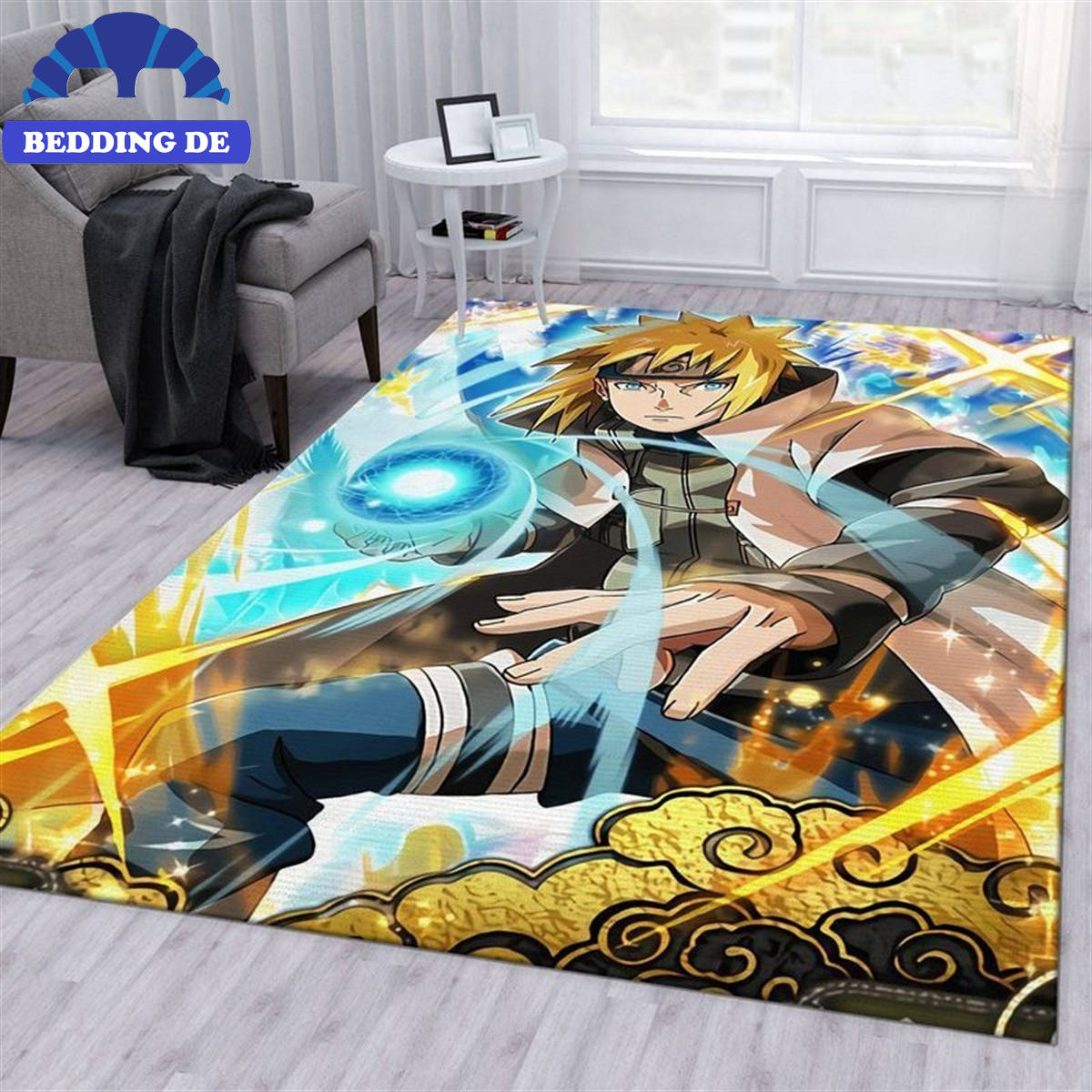 Naruto Minato Uzumaki Anime - Teppich Wohnzimmer Küchenteppich Teppichboden, Anime Deko für dein Zuhause