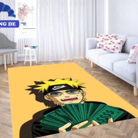 Naruto Money Teppich Wohnzimmer Küchenteppich Teppichboden, Legendäres Hokage Design