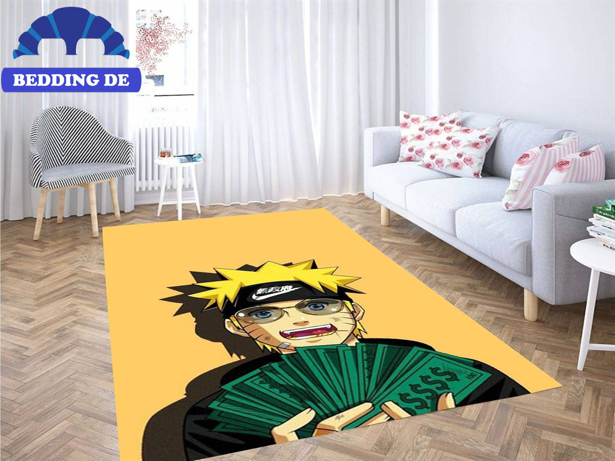 Naruto Money Teppich Wohnzimmer Küchenteppich Teppichboden, Legendäres Hokage Design
