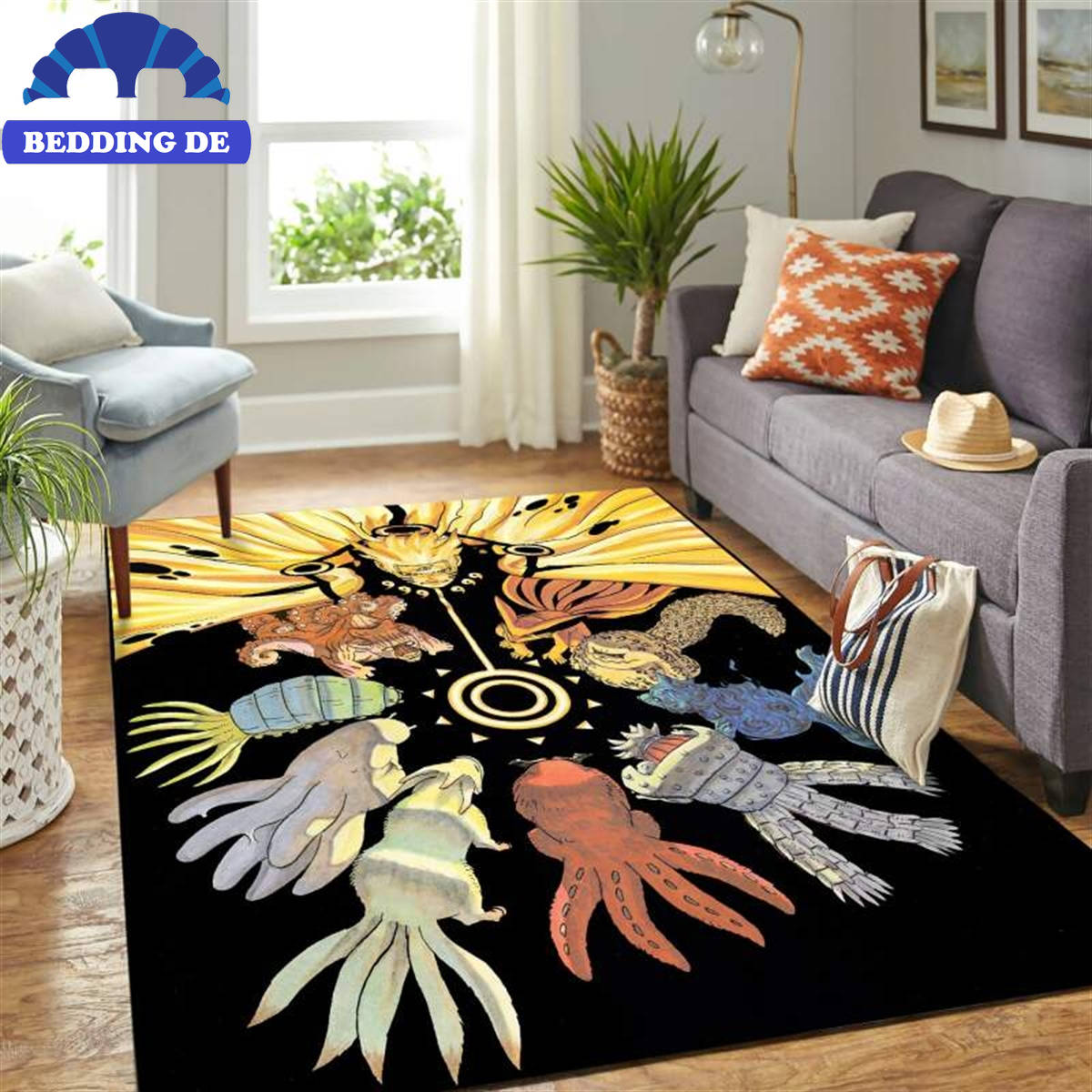 Naruto Power Carpet Teppich Wohnzimmer Küchenteppich Teppichboden, Original Naruto Shippuden Vibe