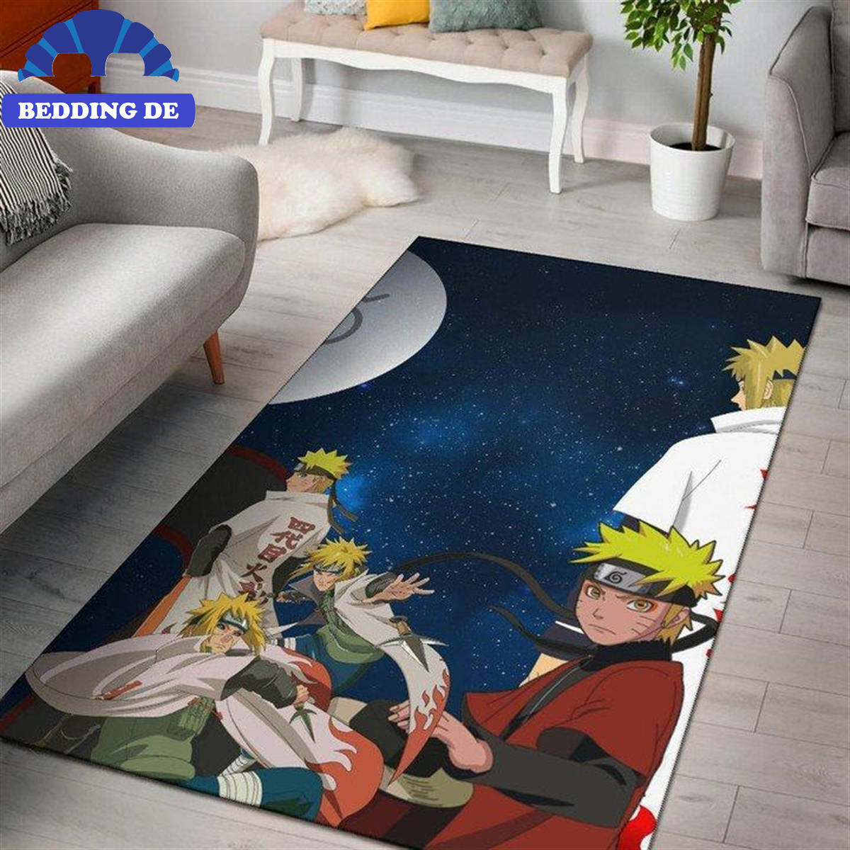 Naruto Sage Mode And Minato Hokage Galaxy Teppich Wohnzimmer Küchenteppich Teppichboden, Hochwertiger Otaku Style