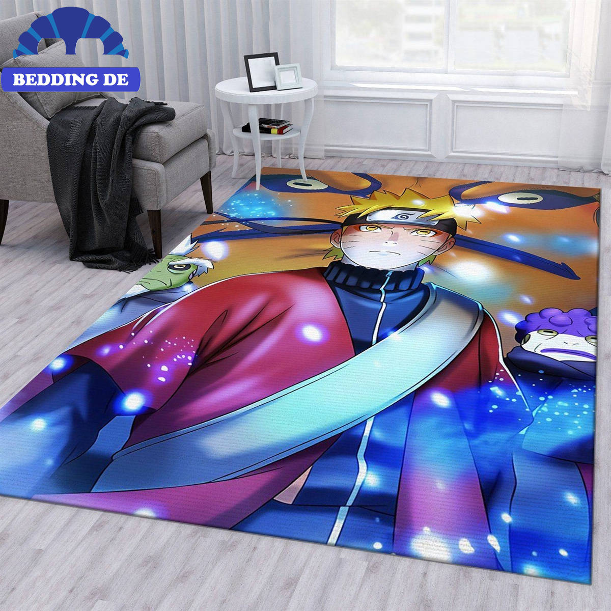 Naruto Sage Mode Anime Teppich Wohnzimmer Küchenteppich Teppichboden, Weich und Rutschfester Komfort