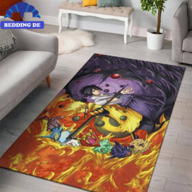 Naruto Sasuke Annd Tailed Beast Teppich Wohnzimmer Küchenteppich Teppichboden, Für dein Otaku Paradies