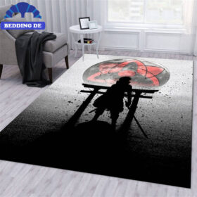 Naruto Sasuke Uchiha Anime V - Teppich Wohnzimmer Küchenteppich Teppichboden, Gemütlichkeit im Otaku Stil