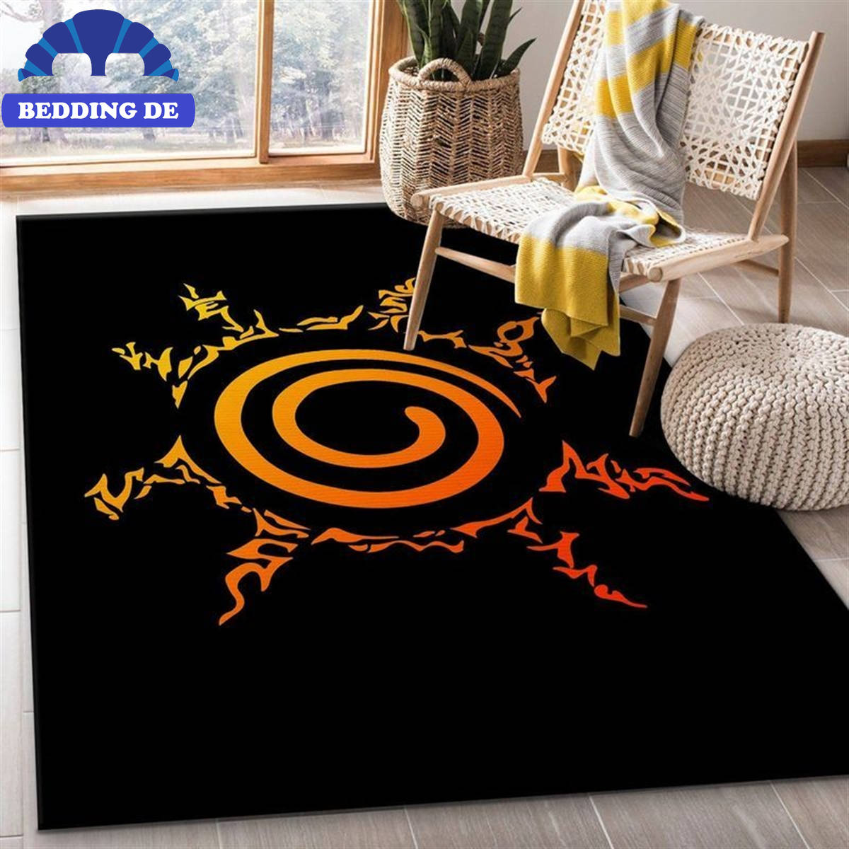 Naruto Seal - Teppich Wohnzimmer Küchenteppich Teppichboden, Einzigartiges Anime Design