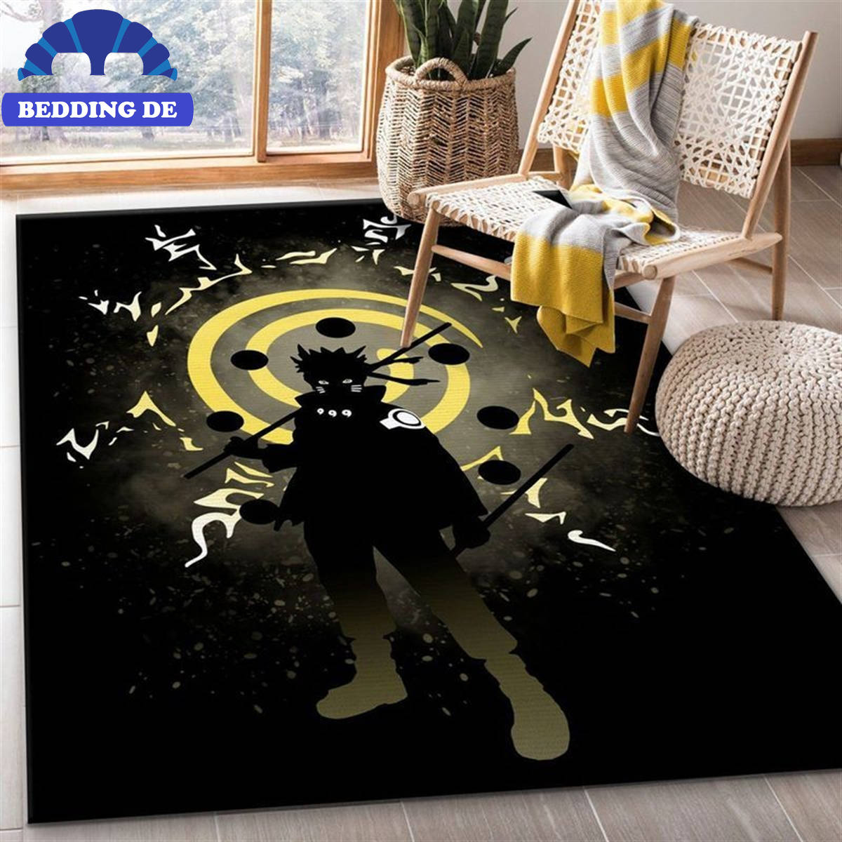 Naruto Six Path Anime - Teppich Wohnzimmer Küchenteppich Teppichboden, Anime Deko für dein Zuhause