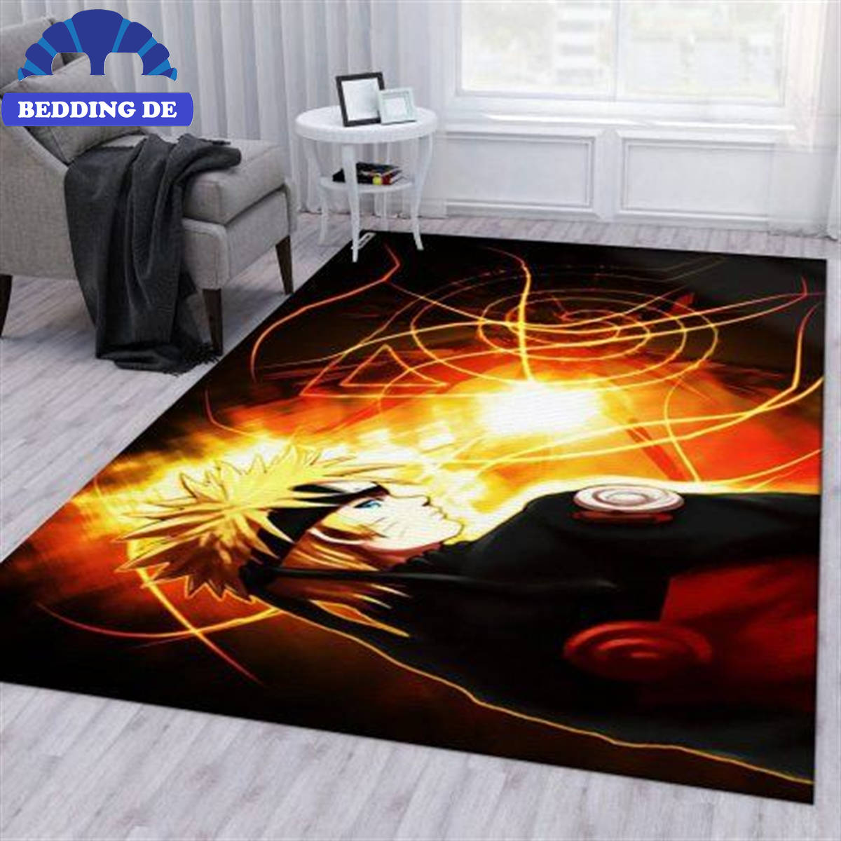 Naruto Ver11 Anime Teppich Wohnzimmer Küchenteppich Teppichboden, Klarer Druck & Lebendige Farben