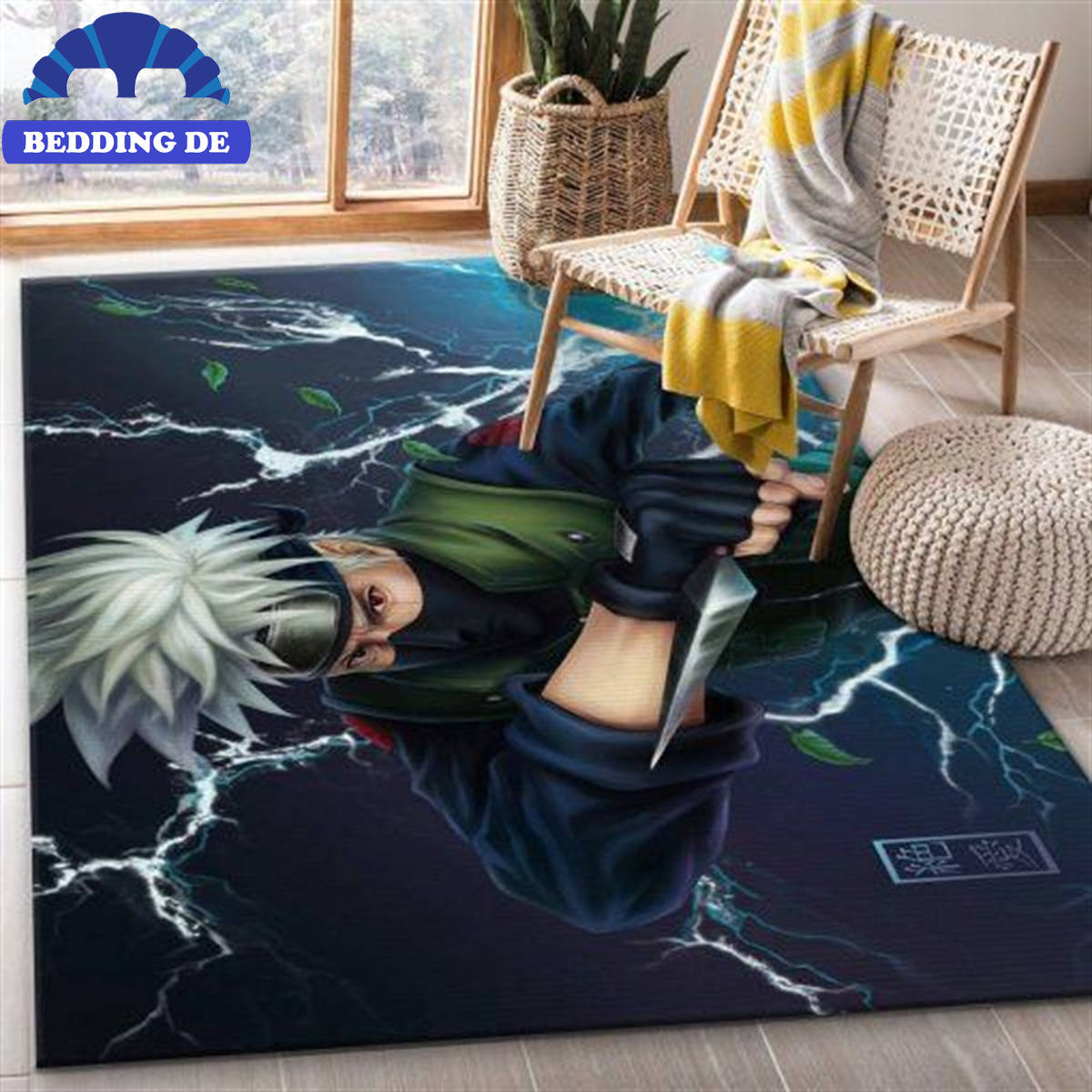 Naruto Ver13 Anime Teppich Wohnzimmer Küchenteppich Teppichboden, Legendäres Hokage Design