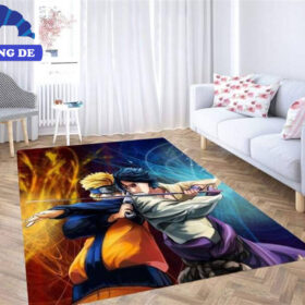 Naruto Vs Saske Teppich Wohnzimmer Küchenteppich Teppichboden, Einzigartiges Anime Design