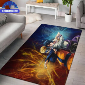 Naruto Vs Sasuke Hd Art Teppich Wohnzimmer Küchenteppich Teppichboden, Sharingan Augen Edition