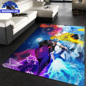 Naruto Vs Sasuke Teppich Wohnzimmer Küchenteppich Teppichboden, Gemütlichkeit im Otaku Stil