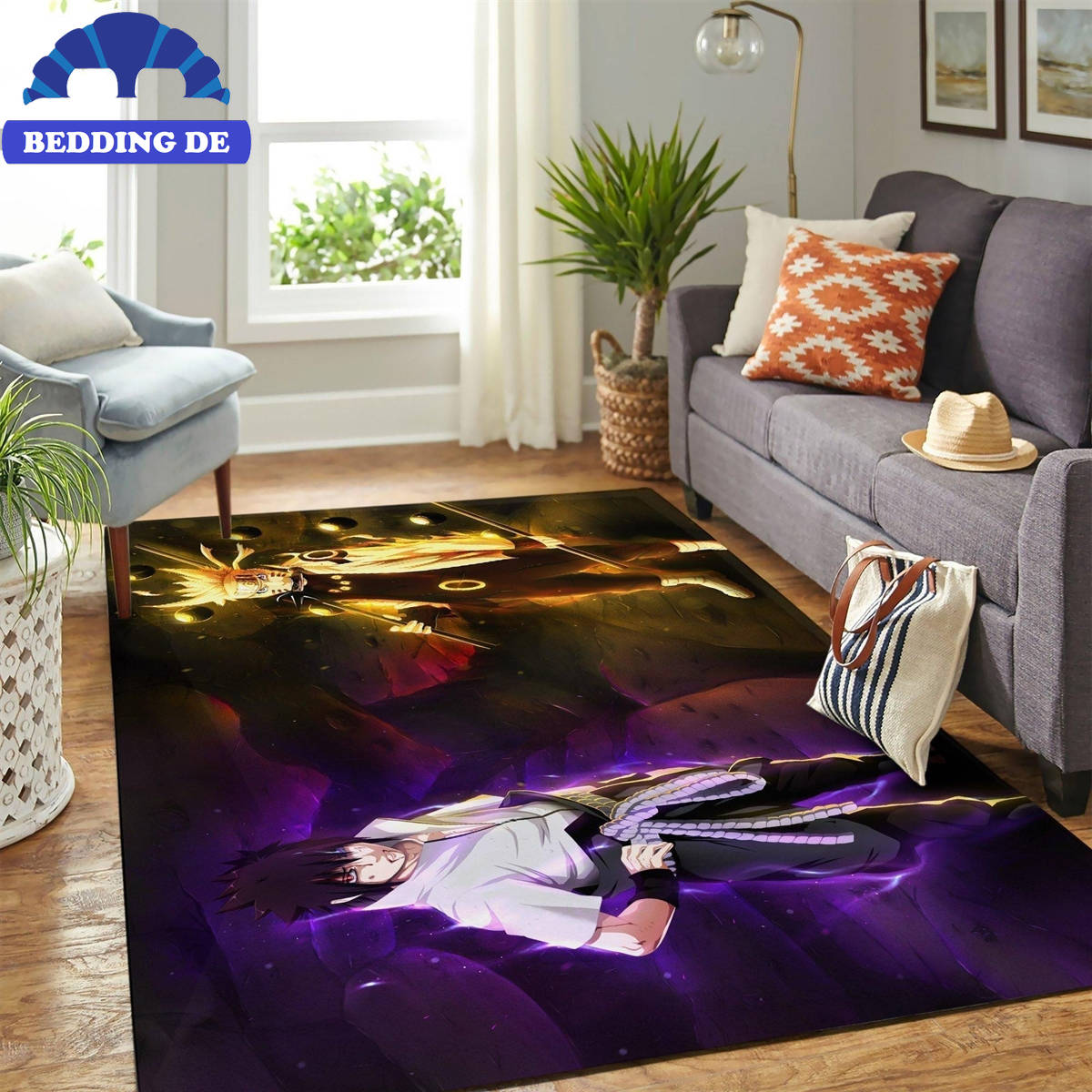 Sasuke Naruto Teppich Wohnzimmer Küchenteppich Teppichboden, Das ultimative Geschenk für Anime Fans