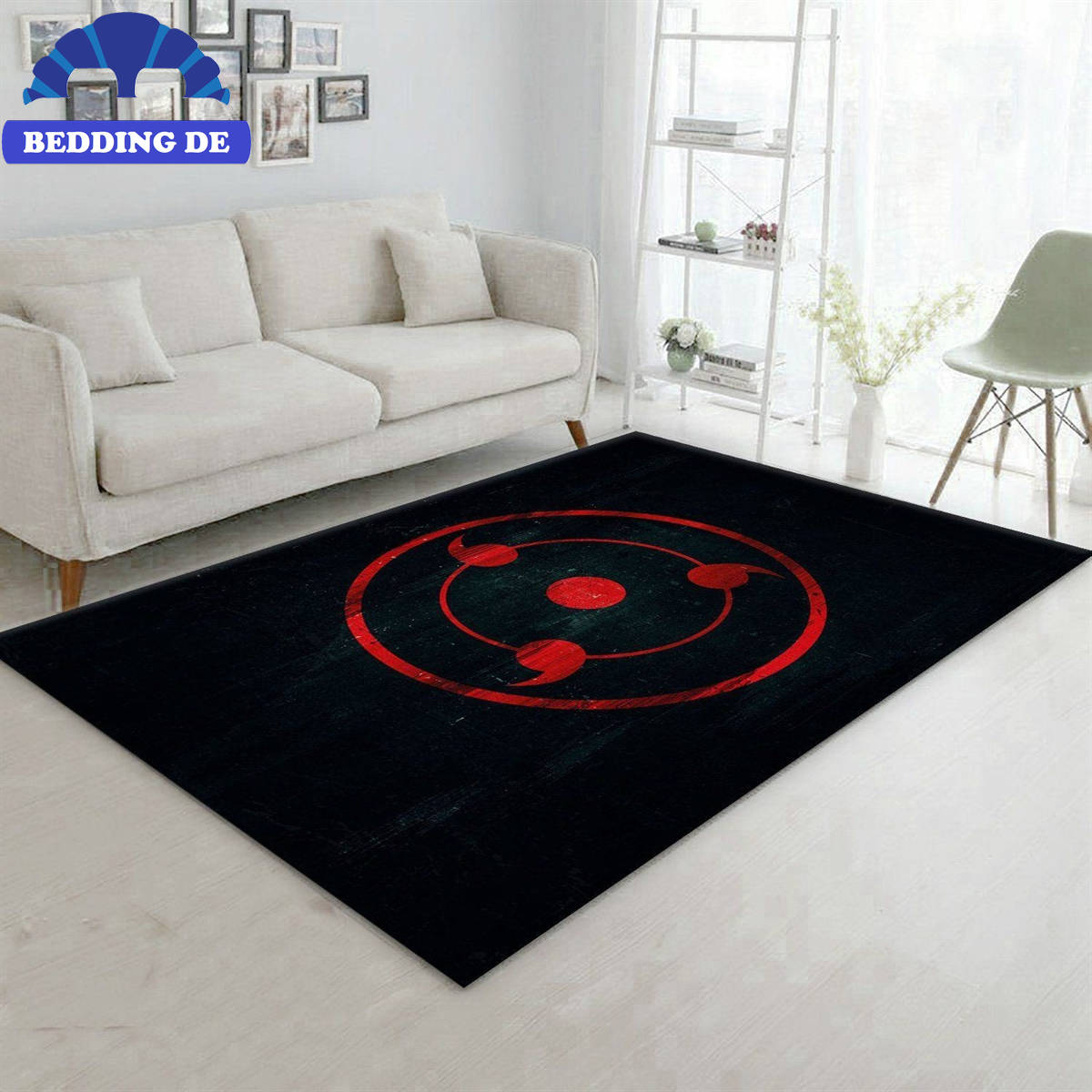Sharingan Naruto Teppich Wohnzimmer Küchenteppich Teppichboden, Exklusives Akatsuki Design
