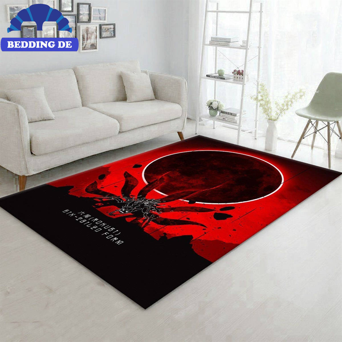Six Tails Naruto Teppich Wohnzimmer Küchenteppich Teppichboden, Für Sammler und Anime Liebhaber
