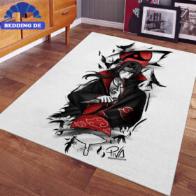 Teppich Itachi Uchiha Naruto Cool Teppich Für Wohnzimmer Teppich Für Schlafzimmer Rutschfest Waschbar Teppich Kinderzimmer Teppich Rund, Das ultimative Geschenk für Anime Fans