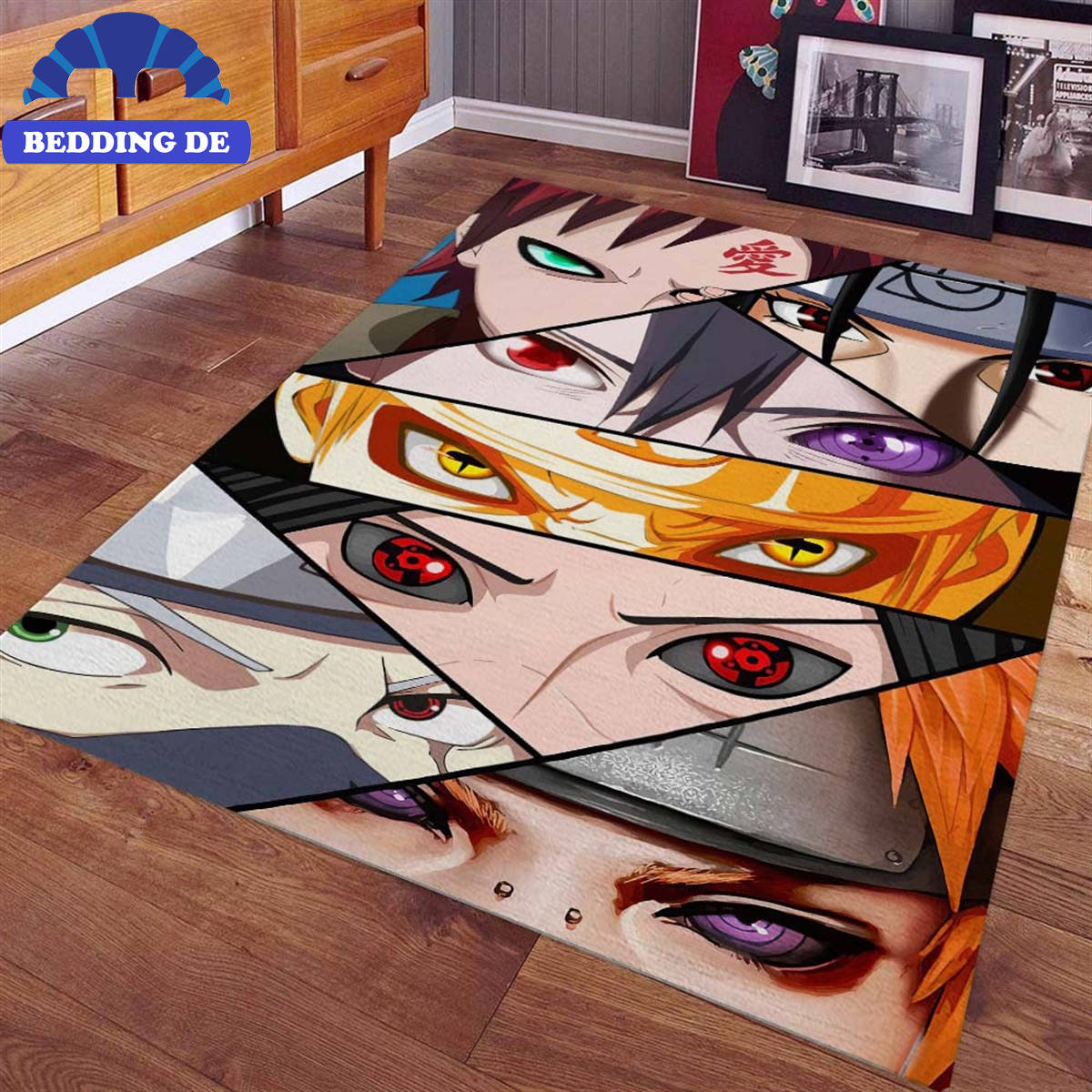 Teppich Naruto Alle Charaktere Beddingde03, Für Sammler und Anime Liebhaber