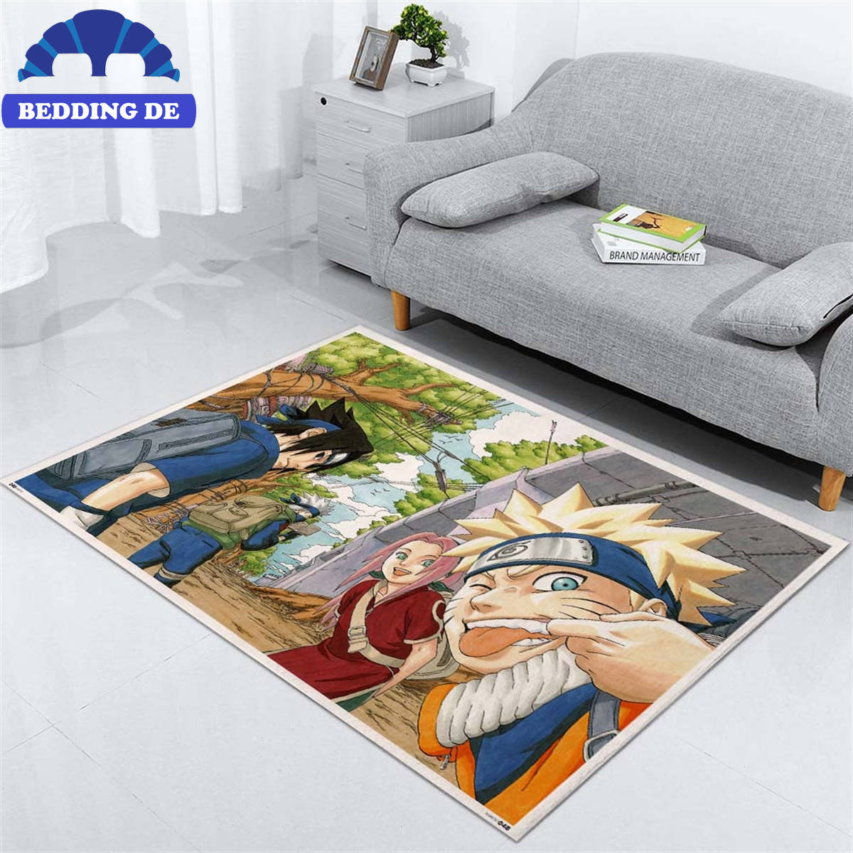 Teppich Naruto Alle Charaktere Beddingde07, Gemütlichkeit im Otaku Stil