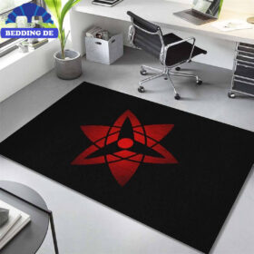 Teppich Naruto Mangekyou Sharingan Teppich Für Wohnzimmer Teppich Für Schlafzimmer Rutschfest Waschbar Teppich Kinderzimmer Teppich Rund, Premium Manga Teppich