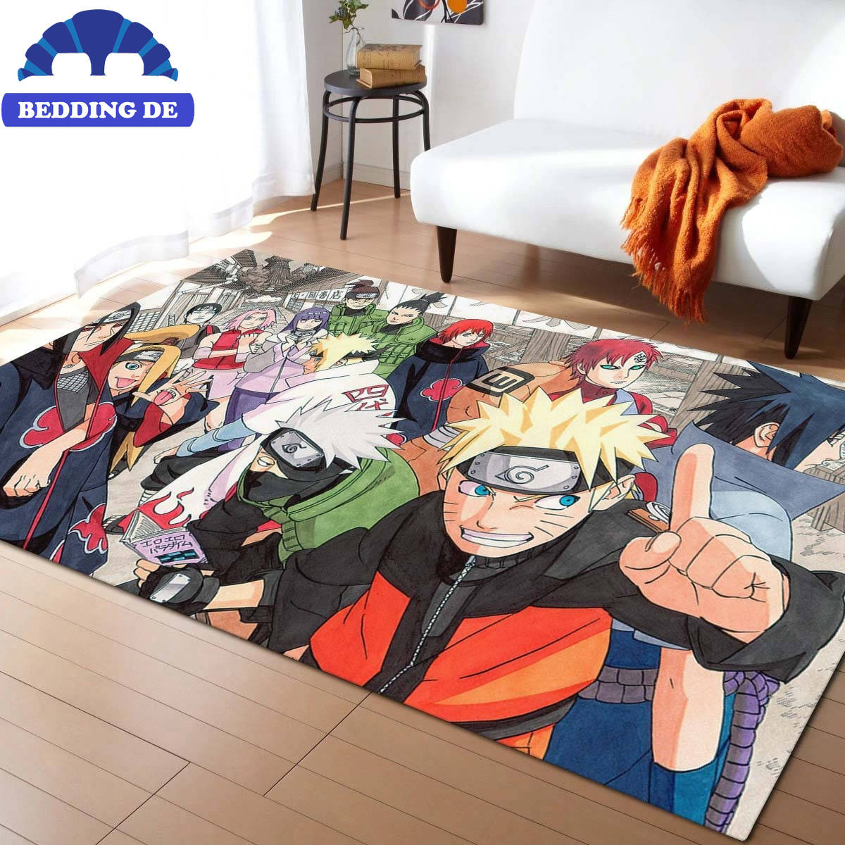 Teppich Naruto Shippuuden Naruto Alle Charaktere Beddingde09, Für Sammler und Anime Liebhaber