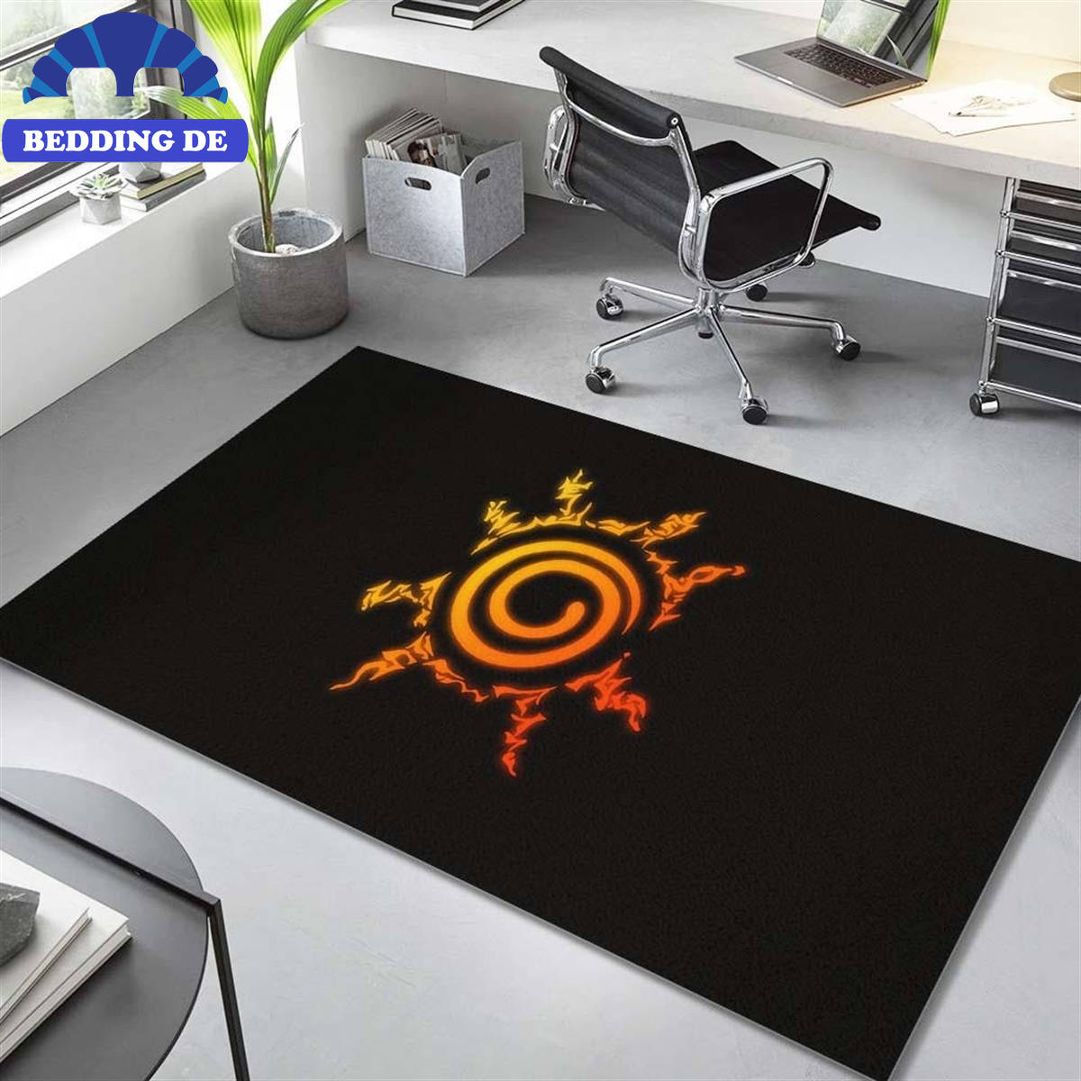 Teppich Naruto Siegel Bde01 Teppich Für Wohnzimmer Teppich Für Schlafzimmer Rutschfest Waschbar Teppich Kinderzimmer Teppich Rund, Anime Deko für dein Zuhause