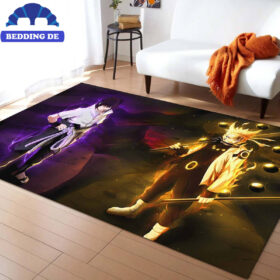 Teppich Naruto Und Uchiha Sasuke Kmpfen, Dein Anime Schlafzimmer Upgrade