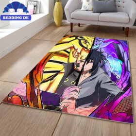 Teppich Naruto Uzumaki Und Sasuke Uchiha Beddingde05, Legendäres Hokage Design