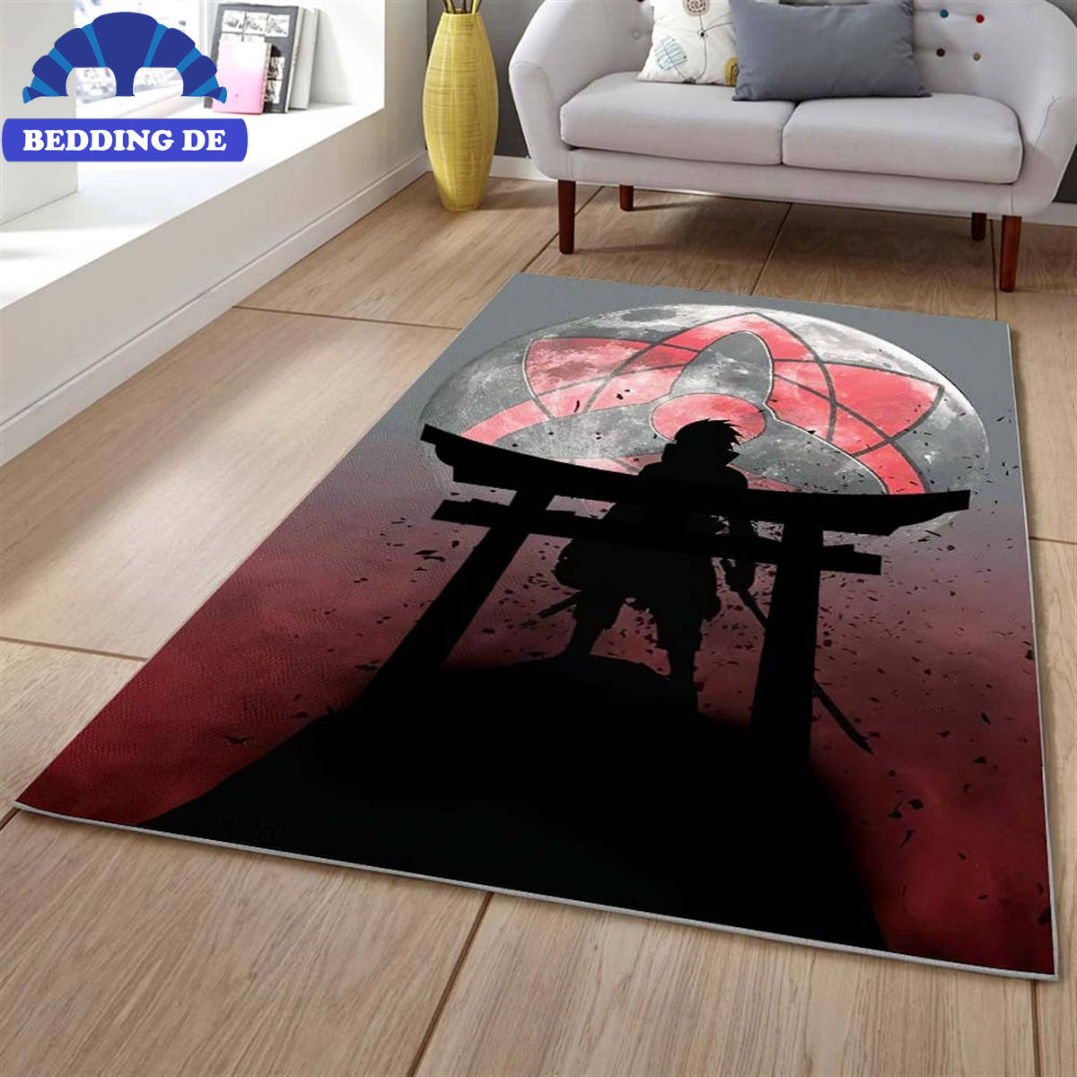 Teppich Sasuke Uchiha Im Naruto Charakter, Weich und Rutschfester Komfort